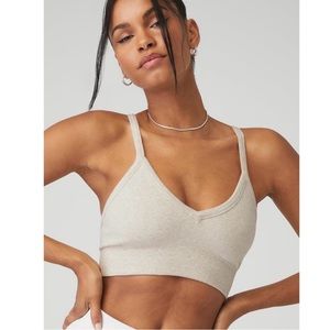 Alo Seamless Ribbed Low Back Bra